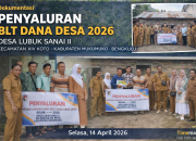 Pemdes Lubuk Sanai ll Door to Door salurkan BLT triwulan pertama Tahun 2026