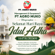 Management & Karyawan/i PT AGRO MUKO Mengucapkan Selamat Hari Raya Idul Adha 1447H/2026M