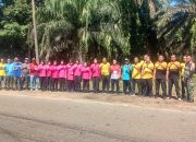 KAPOLRES MUKOMUKO EKSEKUSI SAMPAH  BERSERAKAN DI JALAN NASIONAL