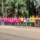 KAPOLRES MUKOMUKO EKSEKUSI SAMPAH  BERSERAKAN DI JALAN NASIONAL