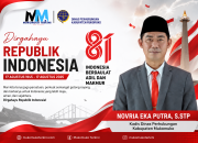 Novria Eka Putra Sampaikan Ucapan Dirgahayu ke-81 Republik Indonesia