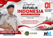Kepala ATR/BPN Kabupaten Mukomuko Sampaikan Ucapan Dirgahayu Republik Indonesia ke-81