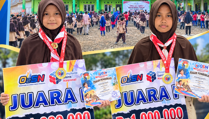 BANGGAKAN MUKOMUKO! DUA SISWI SDIT NURUL ILMI LUBUK PINANG ALIFFA & AFIQAH SABET JUARA 1 OSN, BORONG EMAS IPA DAN IPS