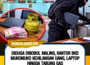 Diduga Dibobol Maling, Kantor BKD Mukomuko Kehilangan Uang, Laptop hingga Tabung Gas